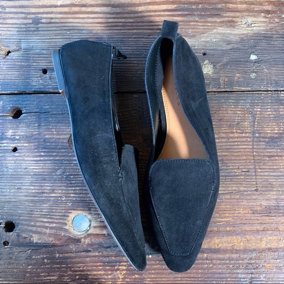 ASOS DESIGN Miley suede point toe loafers in black size 6 never worn - Picture 5 of 8